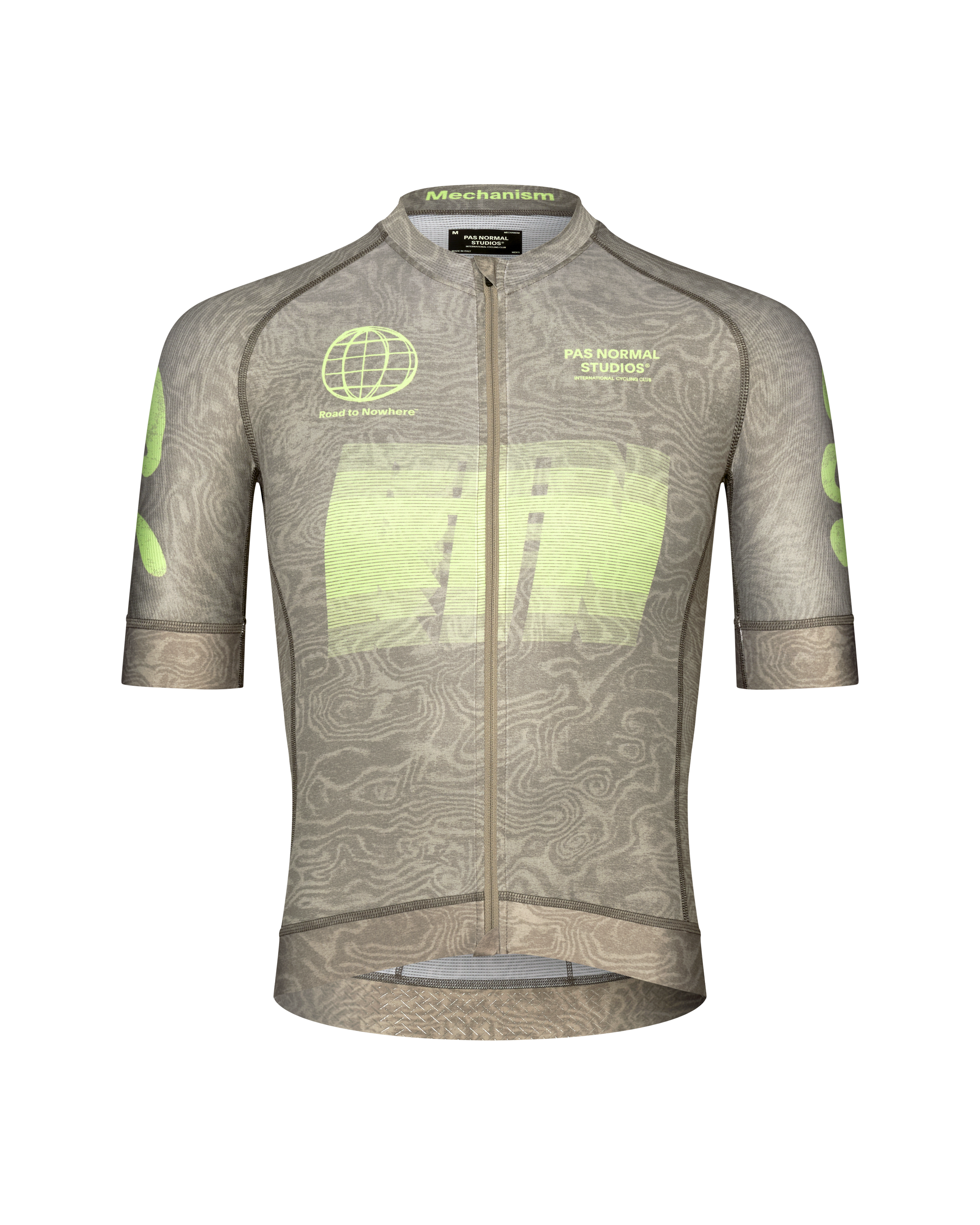 MEN'S MECHANISM LOGO JERSEY - AOP RTN EARTH