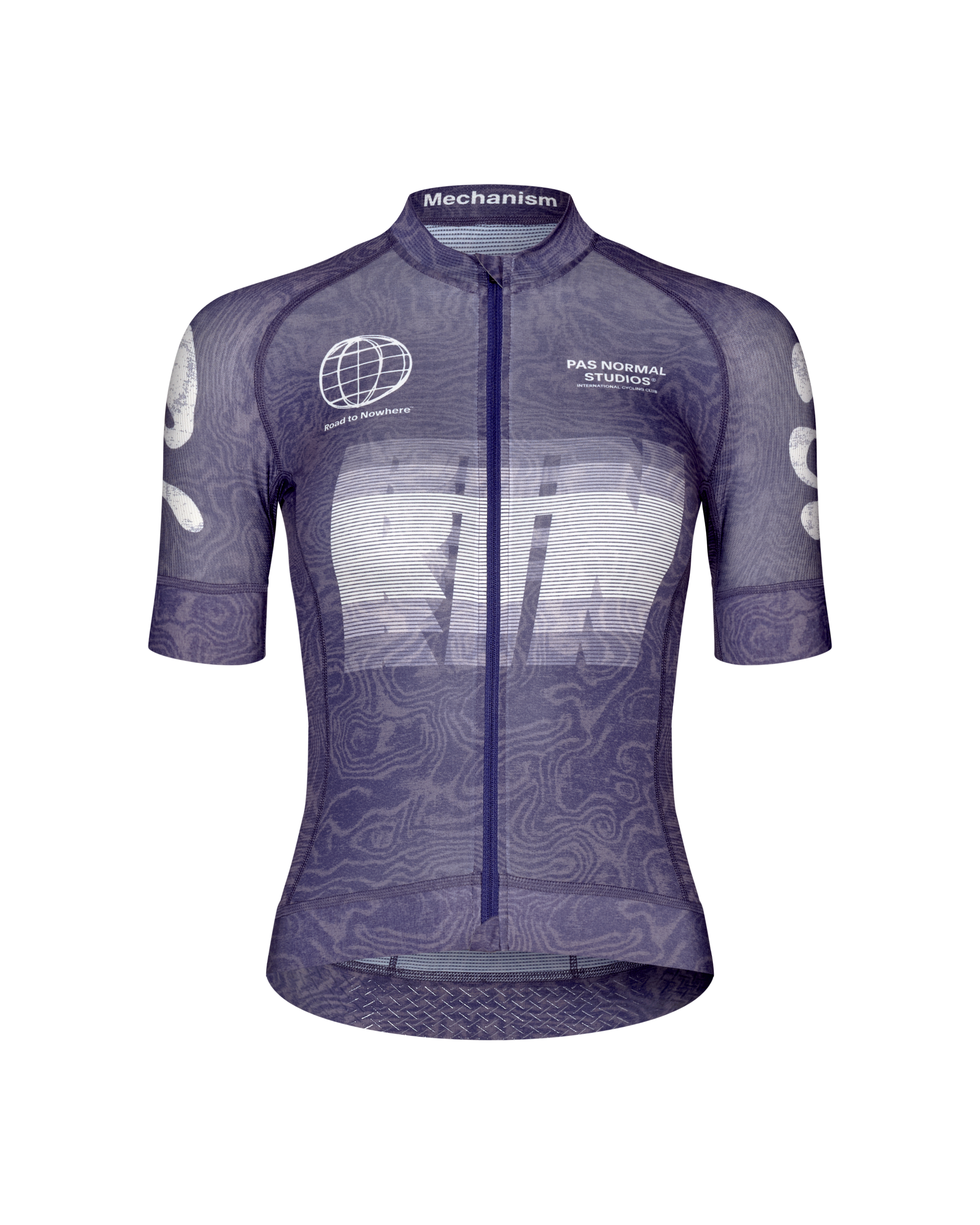 WOMEN'S MECHANISM LOGO JERSEY - AOP RTN DARK PURPLE