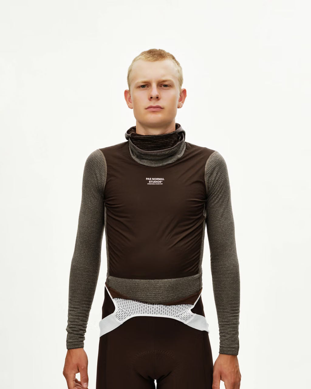 MEN'S THERMAL WINDPROOF BASELAYER - DARK COFFEE