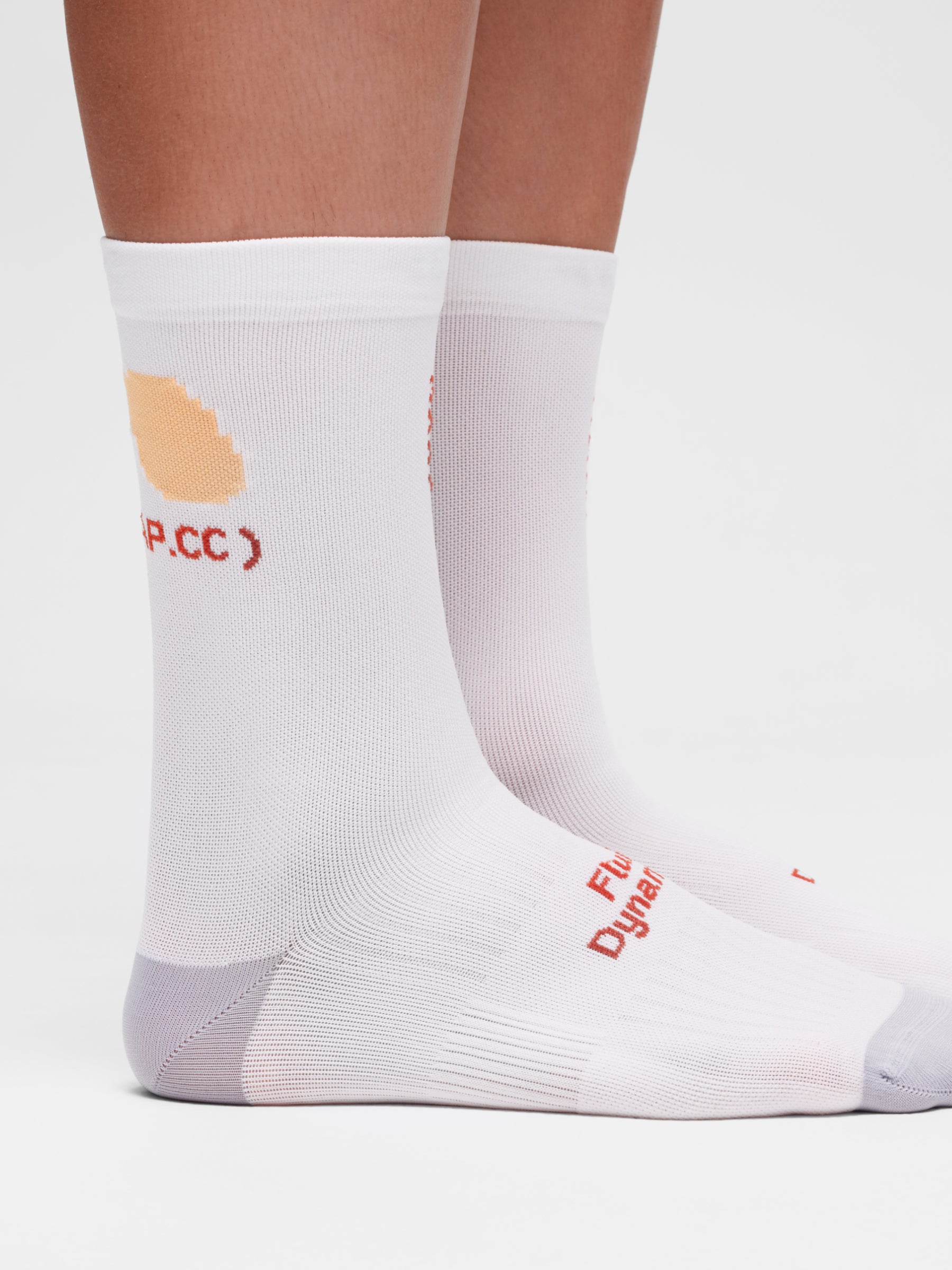 STRATA TEAM SOCK - WHITE/SORBET