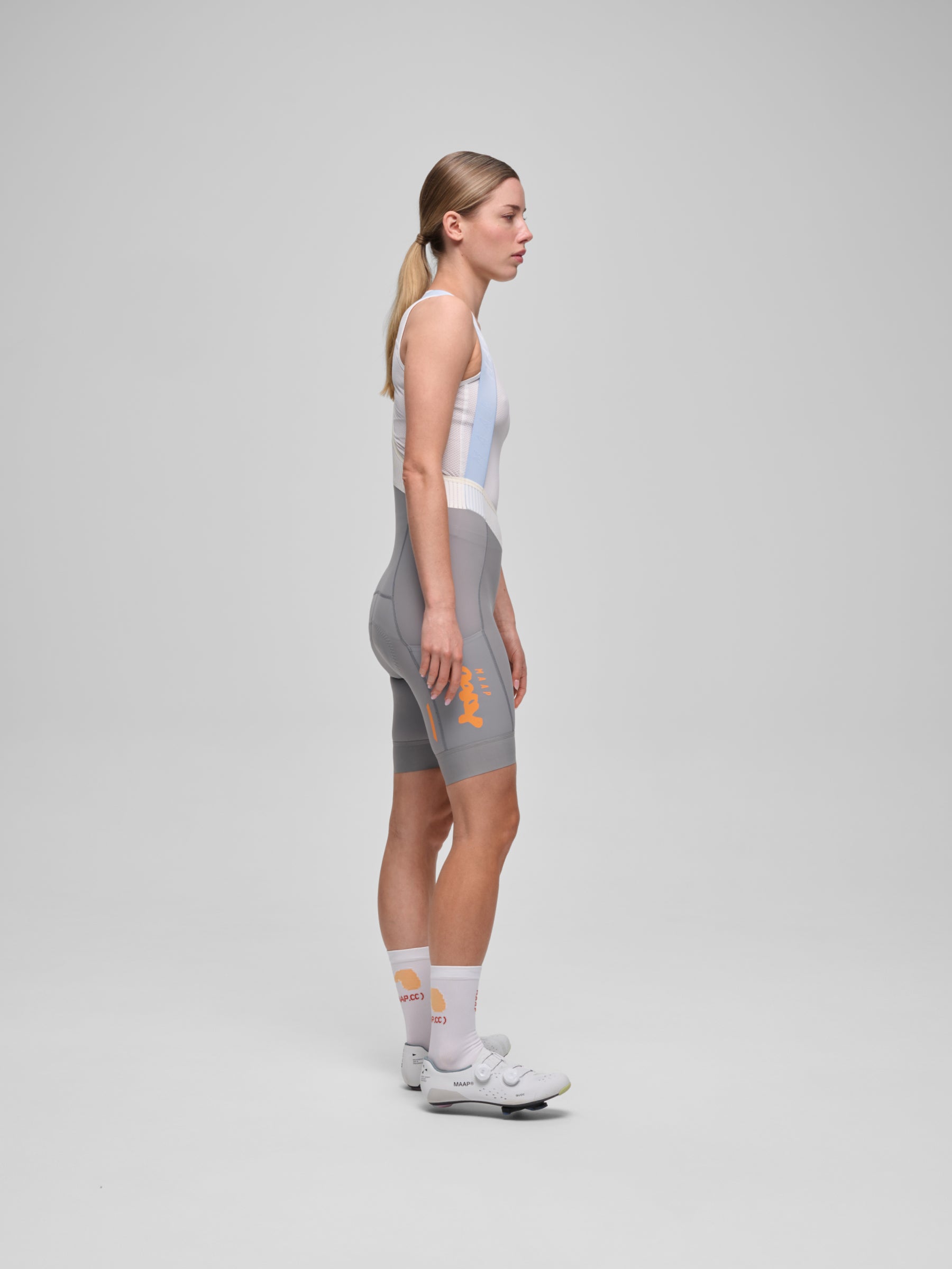 WOMEN'S STRATA TEAM BIB EVO CARGO - TITANIUM